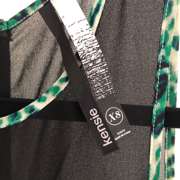 🌸Kensie Green print dress - Picture 3 of 7